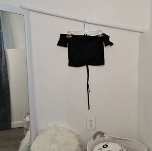 Off the shoulder crop top